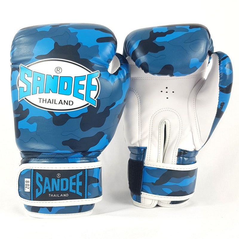 Kids Velcro Camo Boxing Gloves