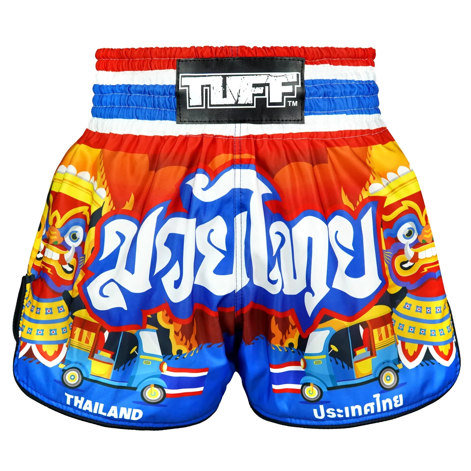 TUFF High-Cut Retro Muaythai Shorts - RMS126 - The Siam in Motion