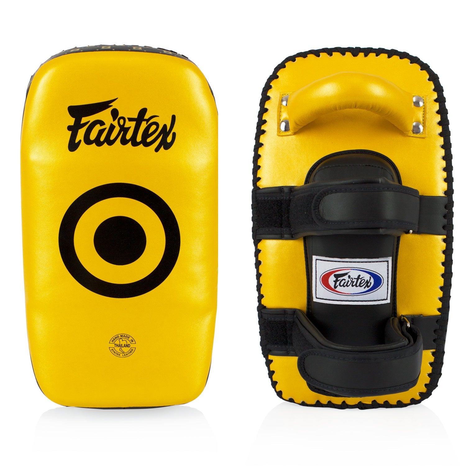 Fairtex KPLC5 Microfibre Thai Kick Pads - Gold