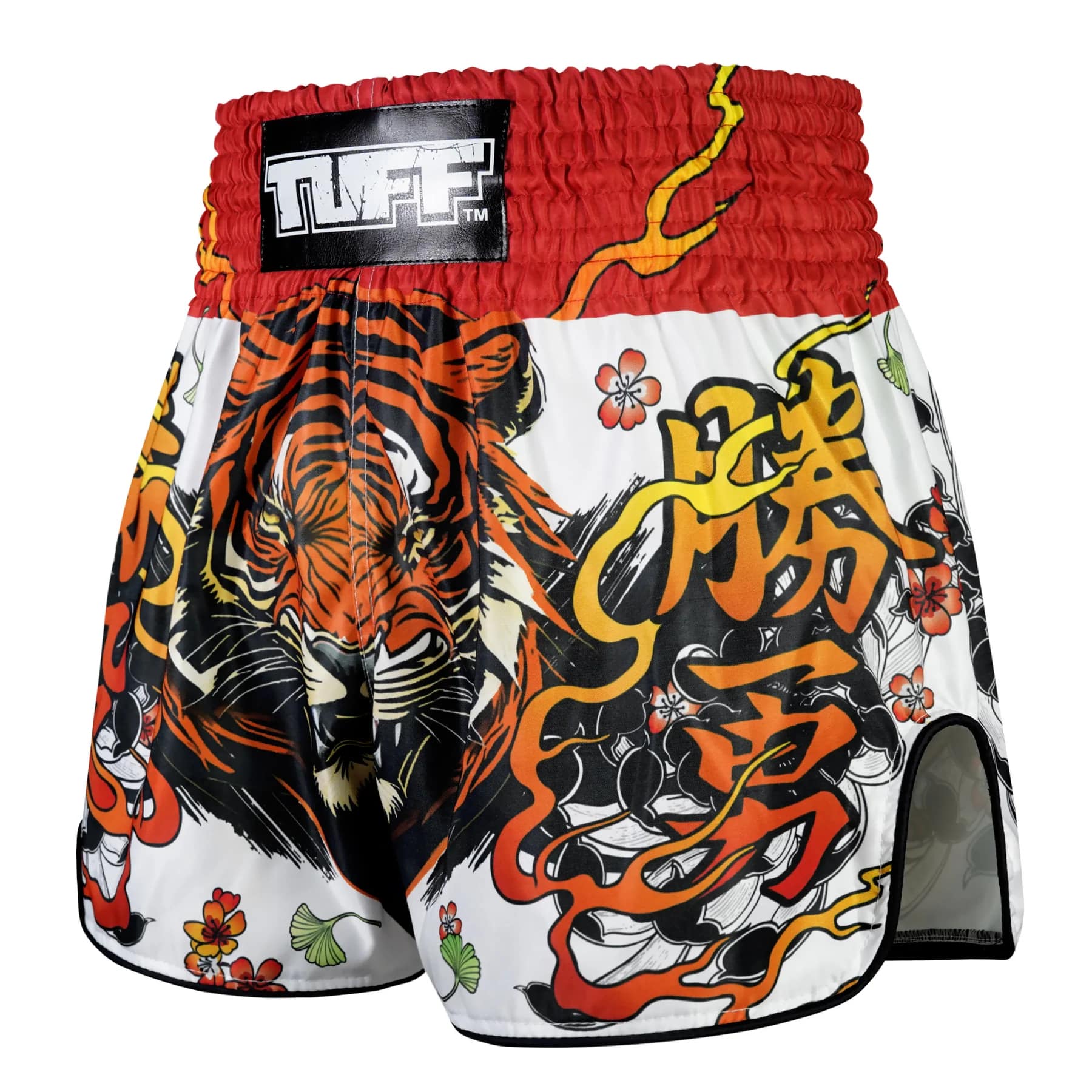 TUFF High-Cut Retro Muaythai Shorts - RMS110 - Tora Chikara Power of Tiger