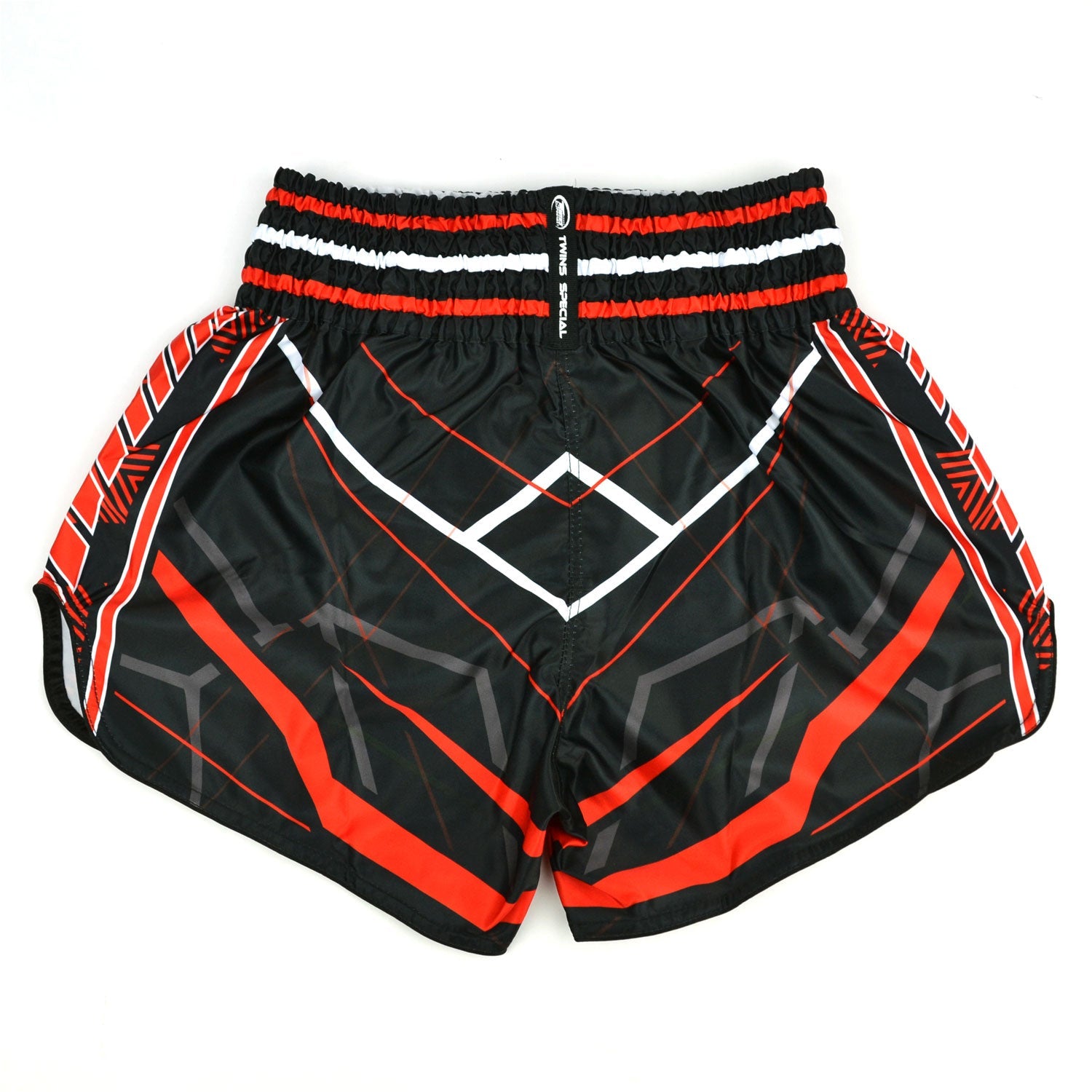 Twins Special Muaythai Shorts - RACING Black-Red