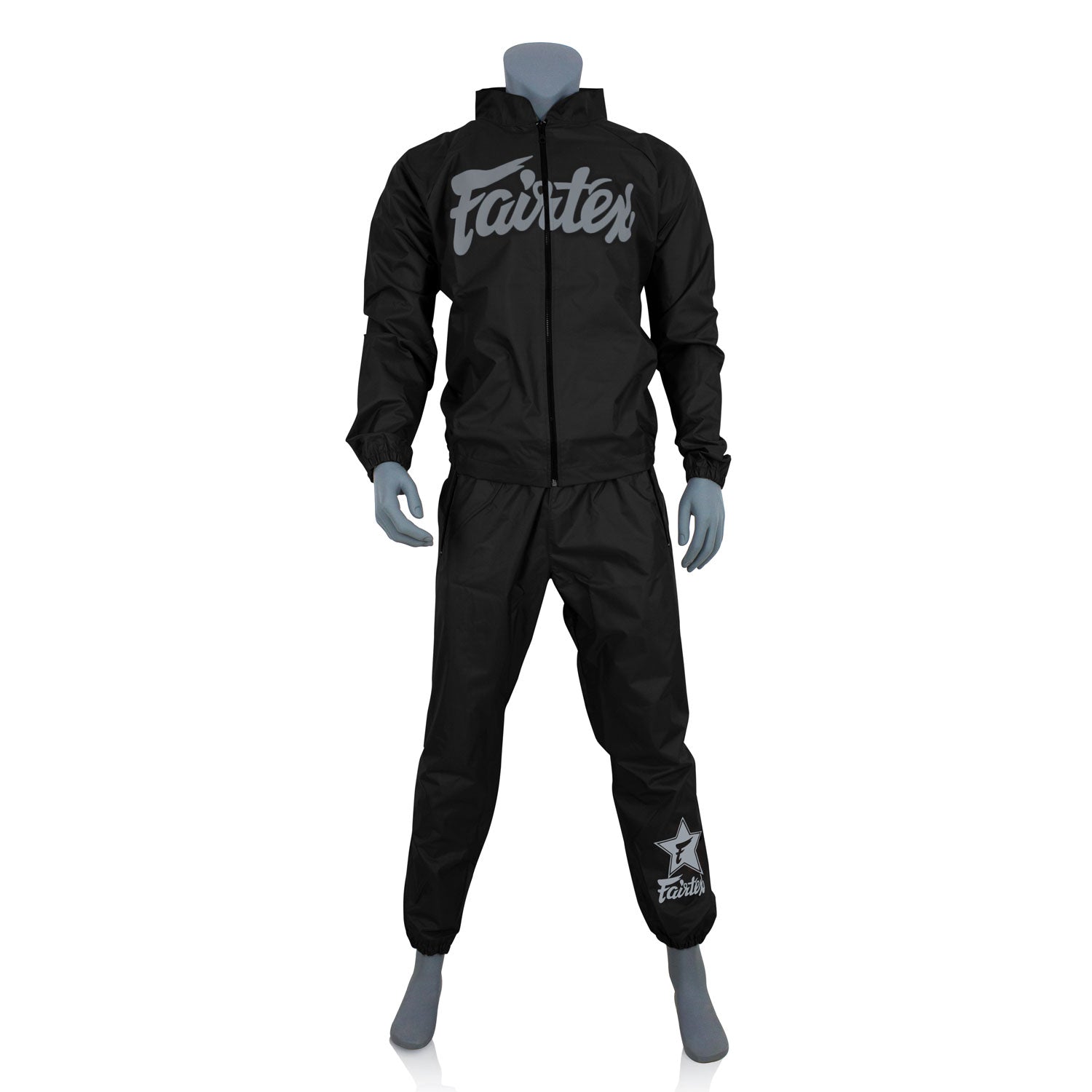 Fairtex VS3 Vinyl Sweatsuit - Black-Grey